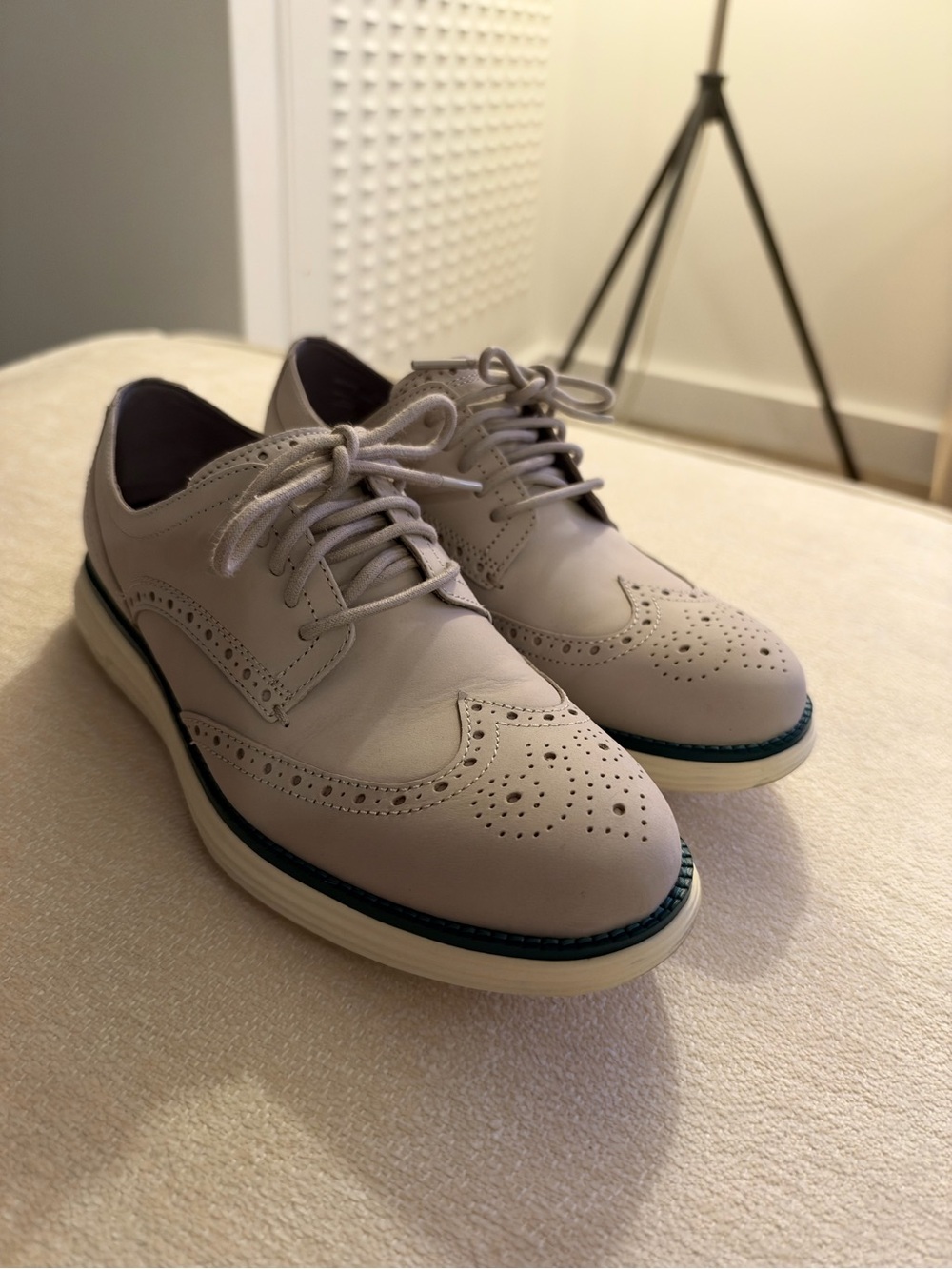 Cole Haan Light Gray Wingtip Oxford Sneakers